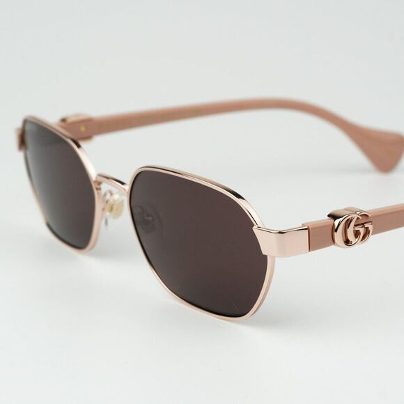 NEW Gucci GG1593S 003 Gold Pink Violet Geometric Unisex Sunglasses GG 1593S main image 6
